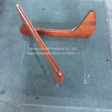 Hot Selling Drop Shape 19mm Tempered Glass Designers Coffee Table photo-3