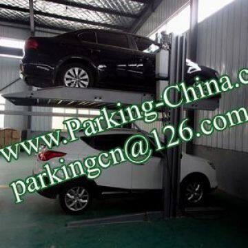 China Car Lifts, Parking Lift, Car Elevator, 2 Columns 2 Floors Stacker Car Lift Family Double Parking photo-4