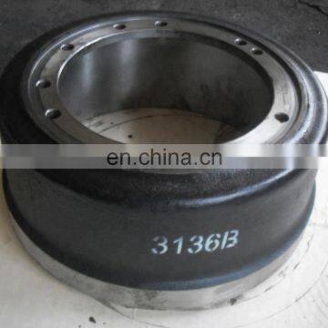 Trailer and Truck Brake Parts Casting Brake Drum 3136B