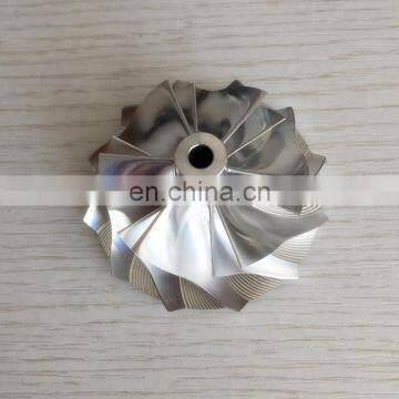 K16 5324-123-2206 49.62/61.98mm 6+6 blades high performance milling/aluminum 2618/billet compressor wheel for 1855-970-0000