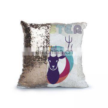 Sublimation Custom Magic Mermaid Pillow Case Reversible Sequin Glitter Sofa Cushion Cover With Your Logo or Photo Sequin Pillow