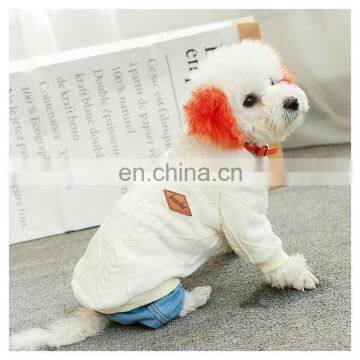 Eco Friendly Hot Sale Autumn and Winter Pink Red White Dog Sweater and Hood photo-5