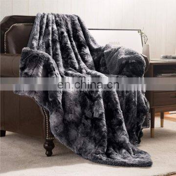 Wholesale Solid Stretch Rabbit Faux Fur Fabric for Blanket Apparel Coat photo-4