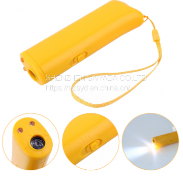 Pet Dog Repeller Anti Barking Stop Bark Training Device Trainer LED Ultrasonic 3 in 1 Anti Barking Ultrasonic Without Battery photo-2