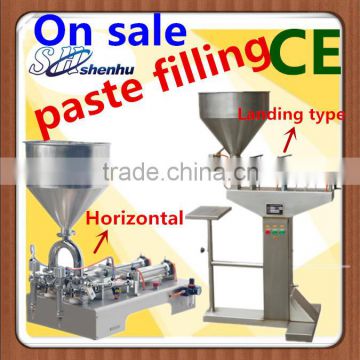 Manual pneumatic liquid cream filling machine , dual-purpose filling machine for paste and fluid