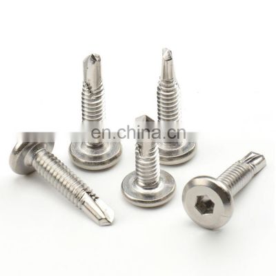 Hex socket drive round truss head self-drilling screw self tapping roofing screw