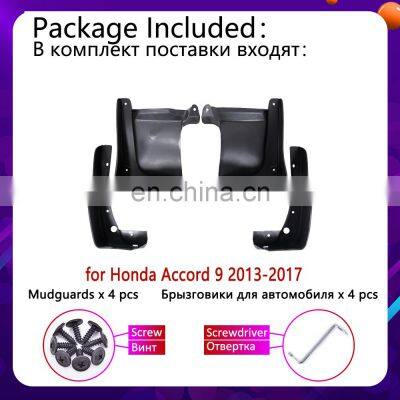 4PCS for Honda Accord 9 2013 2014 2015 2016 2017 Mudguards Mudflaps Fender Mud Flap Splash Guards Protect Rear Car Accessories photo-3