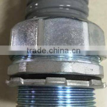 Nickelplated Zinc Alloy Straight Connector for Flexible Conduit