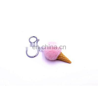 Key Chain Car Fruit Keychain Student Cute Bag Pendant Ice Cone Plush Key Chain For Car Keychain Creative Gift