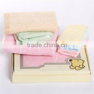 China towel manufactory bamboo kids/baby/children towel set