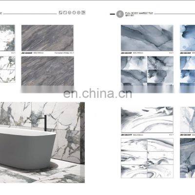 Foshan 600x600 Building Materials White Carrara Kajaria Tiles Price List Glazed Marble Porcelain Tile for FloorJM63834D photo-4