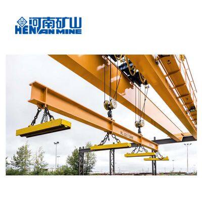QL 5+5t 10+10t Double Beam Magnetic Overhead Crane With Lifting Beam for Steel Plate photo-5