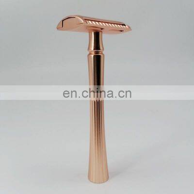 Best Men Metal Handle Shaving Razor Double Edge Brass Safety Razor photo-4