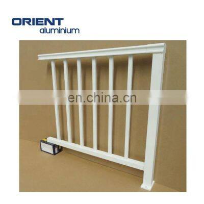 Top Selling New Arrival Assembly Nice Quality Modern price aluminum alloy fence safety metal railing design for garden