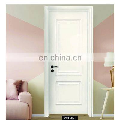Modular Solid Core Wood French Door Designs Interior MDF Wood Hollow Metal Doors