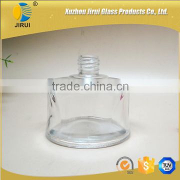 80ml clear glass perfume bottle with screw mouth/cap