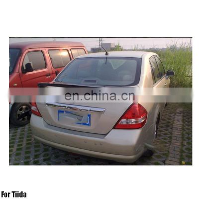 ABS Primer Painted Back Car spoiler For Tiida sedan Rear spoiler