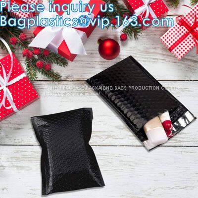 Biodegradable Compost Slider Zip Lock Bubble Bag Eco Ziplockk Padded Bags Mailer Zip Zipper Bubble Bag Padded Bubble Bag photo-5