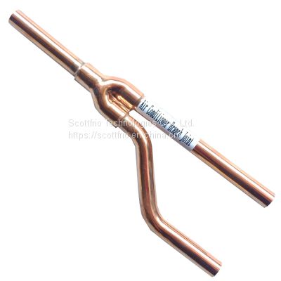 Press Braze-free Refnet Joint Copper Branch Pipe Fitting For VRF Air Conditioning 3/8