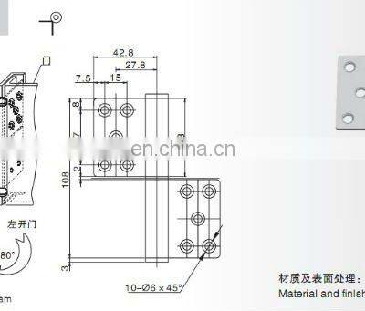 JL233J Hot Sale Standard Stainless Steel External Hinge photo-5