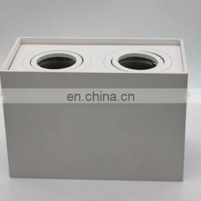 Rectangular Down Light Aluminium Surface Mounted Ceiling Down Light GU10 Double Heads LED Spot Light photo-3