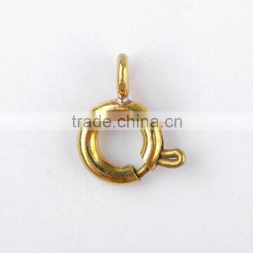 Diameter 6 mm brass spring ring jewelry component accessory