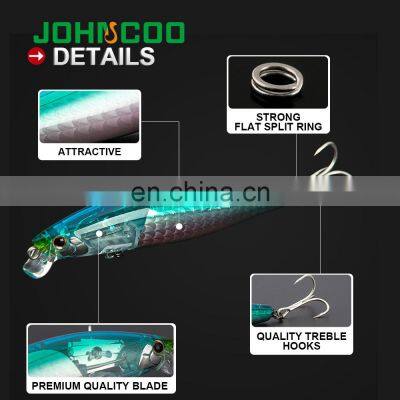 JOHNCOO 2019 New Fishing Lures Tungsten Weight System Wobbler Floating Bait Depth 0.1-0.3m Fishing Minnow Lure photo-5