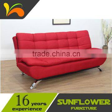 Hot selling Double Cushions Fabric Relax Folding Chair Sofa Bed Home Furniture From China