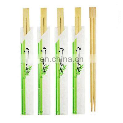 Wholesale Top Quality Individual Paper Sleeve Tableware Japanese Disposable Bamboo Chopsticks