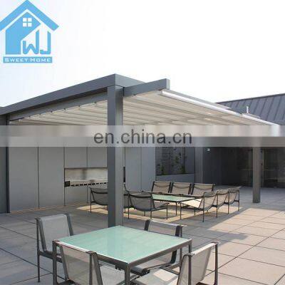 Louvered Roof Pergola Kits PVC Retractable Awning Folding