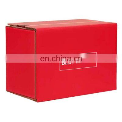 Red Strong Self Tearing Stick Zipper Box Small Gift Mailing Boxes for Shipping Corrugated Mailer Box