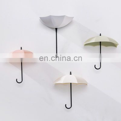 3Pcs/set Creative Umbrella Shape Wall Hook Colorful Key Holder Hanger Holder Wall Hook home Accessories