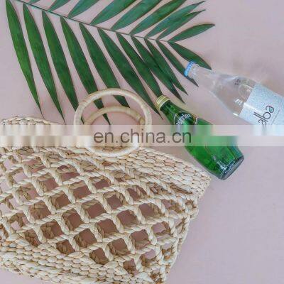 Vietnam Natural Water Hyacinth Handbag Fashion Bag Straw Tote Bag High Quality photo-3