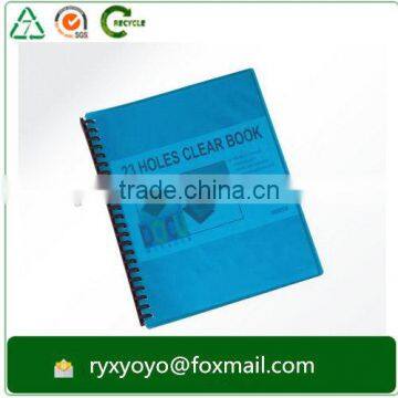 23 Hole Lose-leaf a4 Size 20 Pockets Clear Book Display Book With Sleeves photo-5