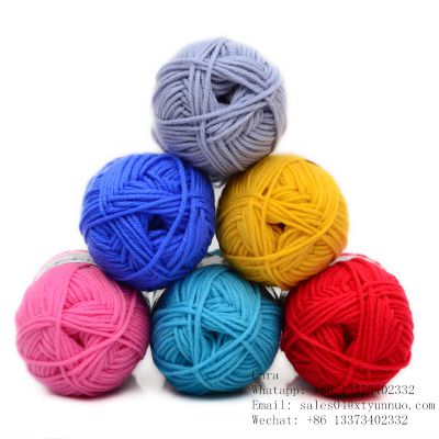 50g Milk cotton wool yarn 3 ply 5 Ply knitting yarn thread  for Weaving, Rope making