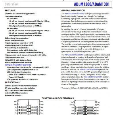 ADUM1301BRWZ-RL Digital Isolator ADI Original Stock