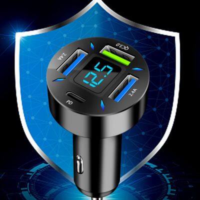 VINOP Best-selling New Four-port Car Charger photo-3