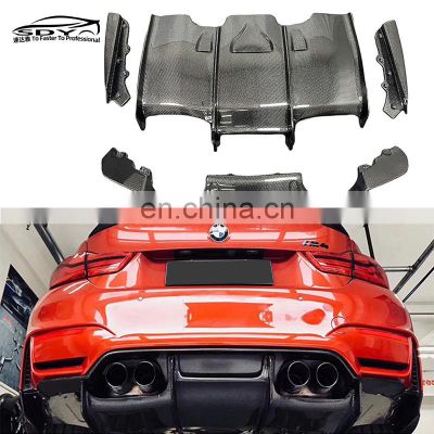 F80 M3 F82 M4 PSM Style Carbon Fiber Rear Diffuser Rear Bumper Lip PSM style For BMW F80 F82 M3 M4