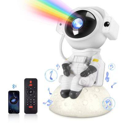 Astronaut Star Projector Night Light with Bluetooth and Remote Control 360° Adjustable Nebula Projector Light For Bedroom