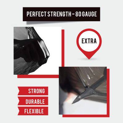 Black Color and Transparent High Barrier Flexible PE Stretch Film Wrap Soft Glossy Surface for Warehouse Packing photo-3