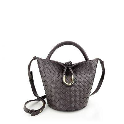 Bucket Bags Women's Totes Bags Hand Bags Designer Luxury Woven Bag Knitting Straw Bag Soft Lady Handbags New In Handmade