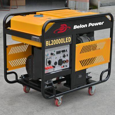 15KW 3 Phase/1 Phase Open Frame Gasoline Generator High Efficiency Low Fuel Consumption