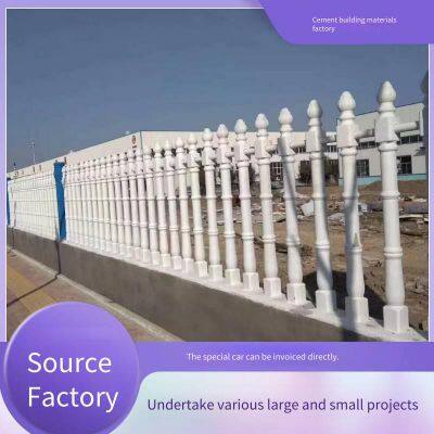 Concrete Vase-shaped Column Guardrails, Precast Cement. Jinjian Art Fence Factory's Customized Villa European-style Roman Column Railings photo-2