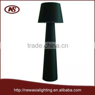 Floor lamp with fabric base and fabric shade