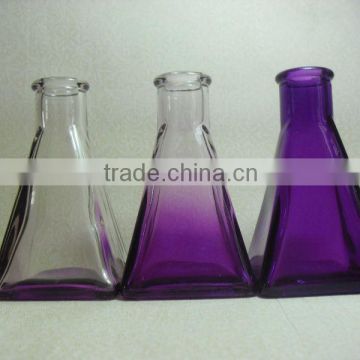 glass aroma diffuser bottle/ glass aromatherapy diffuser bottle purple colour