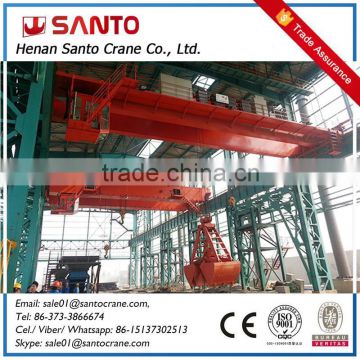 Electric Waste Double Girder Overhead Grab Crane made in China