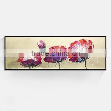 JC Factory Direct Sale Home Decoration Living Room Flower Group Canvas Oil Painting FLO-16A