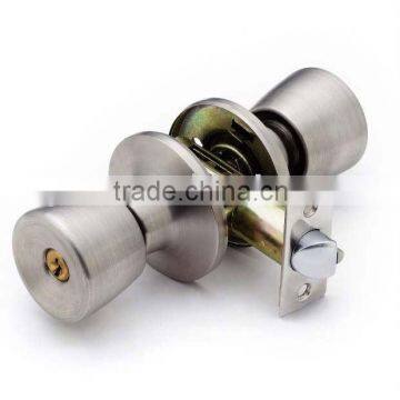 Tubular door knob lockset