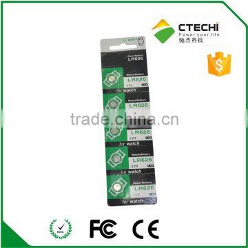 Mercury Free Alkaline AG4 LR626 1.5V Button Cell