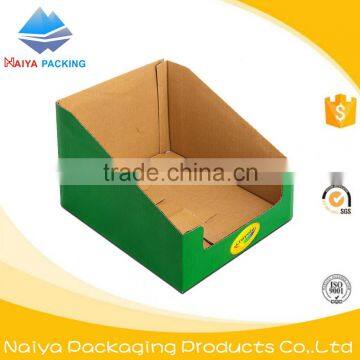 dongguan small custom showing printed counter logo corrugated cardboard retail display design boxes